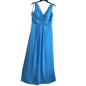 Chiffon Maxi Dress Spring Formal Wedding Guest Size 14 Romantic